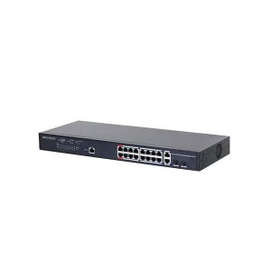 Switch KBVision PoE 16 port KX-CSW16-PFG-230 (hỗ trợ 2 cổng quang) All-Gigabit Layer 2+ managed.