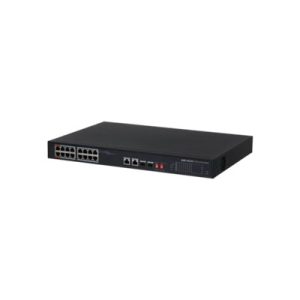 Switch KBVision PoE 16 port KX-CSW16-PFL (hỗ trợ 2 cổng Uplink 1G + 2 cổng quang)